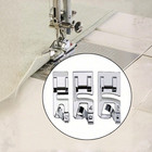 3pcs Rolled Hem Presser Foot Set 3 4 6mm Snap-on Low Shank Sewing Machine Foot