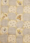 Vintage Baby Animals Nursery Cotton Fabric 1 Yard Cheater Quilt Print Blue