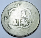 1819 Venezuela Caracas Silver 2 Reales Spanish Colonial Two Bits Antique 2r Coin