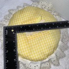 Yellow Round Soft Decorative Handmade Sewn Nursery Child   s Pillow Vintage