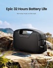 Bluetooth Speakers  Waterproof Portable 30w Wireless Stereo Black