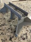 N Scale Plate Girder Bridge With Stone Abutments And Center Pier