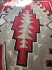 Huge Antique Handmade Native American Navajo Ganado Wool Carpet Rug 80x56 Inch
