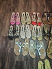 Lot Of Womens Shoes And Sandals  23 Pairs Size 8-9 5 Mixed Brands Some Vintage