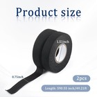 2pack 50ft X 3 4  Car Wire Harness 590 55 0 75 0 01 Inch  Black 