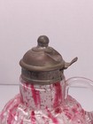 Rare Northwood Spatter Splatter Pink White Glass Syrup Pitcher Victorian Eapg
