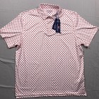 Vineyard Vines Sankaty Kentucky Derby Rose Micro Polo Mens Xl White Performance
