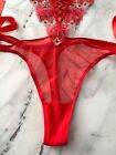 Victorias Secret Nwt Floral Embroidered Wicked 1 4 Cup Cutout Bodysuit Teddy Xl
