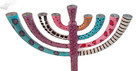 New Metal Hanukkah Colourful Jewish Menorah Israel Chanukah painting Enamel 24cm