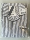 Nwt Petite Plume Twill Pajama Set Kids 7 Navy French Ticking Cotton Comfort