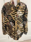 Vintage Fuda International Royal Print Silk Bomber Jacket Size Pl 100  Silk Vtg