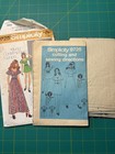 70s Simplicity 9725 Sewing Pattern Size 16 Bust 38 Jr Teens Ms Dress Vntg Cut
