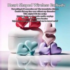 Yunseity Heart Shaped Earbuds  Bt 5 3 Hifi Stereo Sound Noise Canceling Earph   