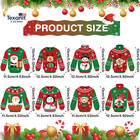 40 Pcs Ugly Sweater Crafts Kits Winter Party Christmas Paper Diy Ornaments Tree 