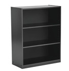 Mainstays 3-shelf Bookcase With Adjustable Shelves  True Black Oak