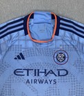  150 Adidas New York City Football Club Authentic Soccer Jersey Slim Fit Large