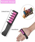 10 Color Washable Hair Chalk Temporary Hair Color Chalk Comb Set For Girls Kids