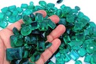 100ct Natural Green Emerald Mixed Shape Certified Loose Gemstone Lot   5doa