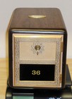 Vintage Post Office Box Door Bank gun Safe-size 2  grecian -walnut