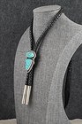 Turquoise   Sterling Silver Bolo Tie - Darrin Livingston