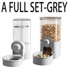 Hanging Automatic Bunny Food Water Dispenser  Gravity Rabbit Cage Feeder And    