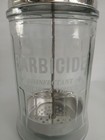 Vtg Barbicide Glass Disinfectant Barber Jar With Basket Tray W lid King Research