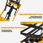 Hydraulic Lift Table Cart  330lbs Capacity 49 6   Max Lift  Double Scissor Li   