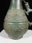 Ancient China Bronze Ware Dynasty Bird Beast Lid Carve Pattern Bottle Pot Jar