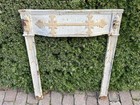 Antique Cast Iron Fireplace Grate Surround Ornate Victorian Arts   Crafts Masks