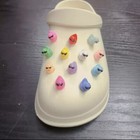 12pcs Cool Rubber Duck For Croc Accessories Shoe Jewelry Decoration Cute Charm