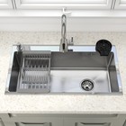 Kitchen Sink Drop In Stainless Steel Single Bowl Top Mount W  Faucet 28  30  32 