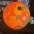 Vintage Globe Lamp Illuminated World Globe Readers Digest Antique Academia 80s