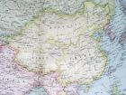 1922 Map Of Asia China Japan Korea India Saudi Arabia Indonesia Singapore Russia