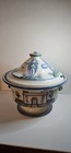 Vtg M a  Hadley 13   Soup Tureen  No Laddle  Plate  Girl  Country Scene  Farm 