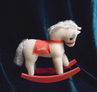 Steiff Mohair Horse On Rocker   Rocking Horse  6 3 4 