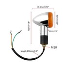 4x Turn Signal Lights Amber Blinker Indicator For Honda Shadow Vt750 Vt1100 C C2