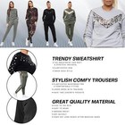 Ladies Long Sleeve Plain Lounge Wear Set Casual Comfy Two Piece Womens Tracksuit