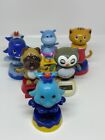 Lot Of 6 Solar Powered Bobblehead Toys Dancing Animals Cat Dog Dolphin Fun