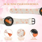 Engraved Silicone Watch Strap Sport Band 40 44 45mm No-gap Replacement Band