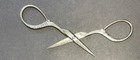 Vintage Silver Ornate Scrollwork Embroidery Or Sewing Scissors