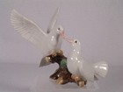 Northern Rose Miniature Porcelain  white Doves  With Rose  r302 New