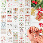 30 Sheets Christmas Nail Art Stickers 3d Snowflake Self-adhesive Nail Decals Cut