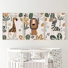 3 Piece Safari Baby Animal Canvas Wall Art Boho Animal Pictures Woodland 