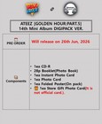 Ateez Golden Hour part 5 14th Mini Album Digipack Ver cd book 2 Card poster gift