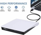 Slim External Cd Dvd Rw Drive Usb 3 0 Writer Burner Player White For Laptop Pc