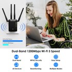 Wifi Range Extender Repeater 1200mbps Wireless Amplifier Router Signal Booster