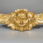 Antique French Gilded Bronze Pediment Furniture Decoration  Head Of A Gaul