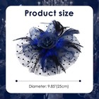 Women s Tulle Feather Fascinator Hair Clip Headband Tea Party Head Accessory