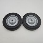 Solid Rubber Tire Steel Wheels 8 X 1 75 Hand Truck Wheel Barrow 1 2 Hub Hole 2pk