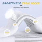 New 6 Pairs Mens Sports Athletic Crew Socks Breathable Hiking Running Socks